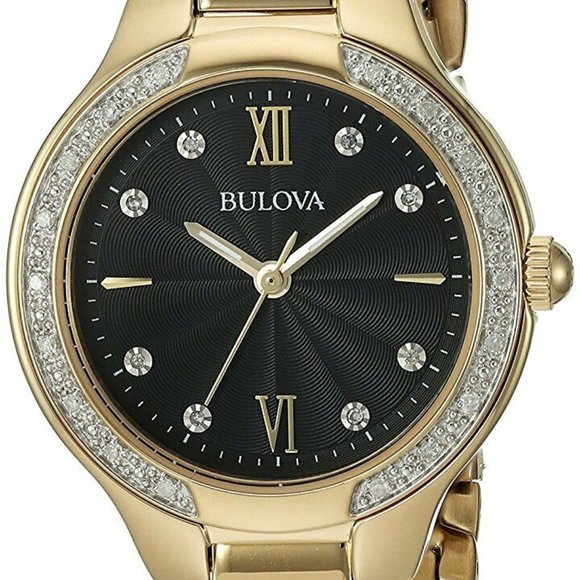 Bulova Quartz Two Tone Watch w/ box main image 4